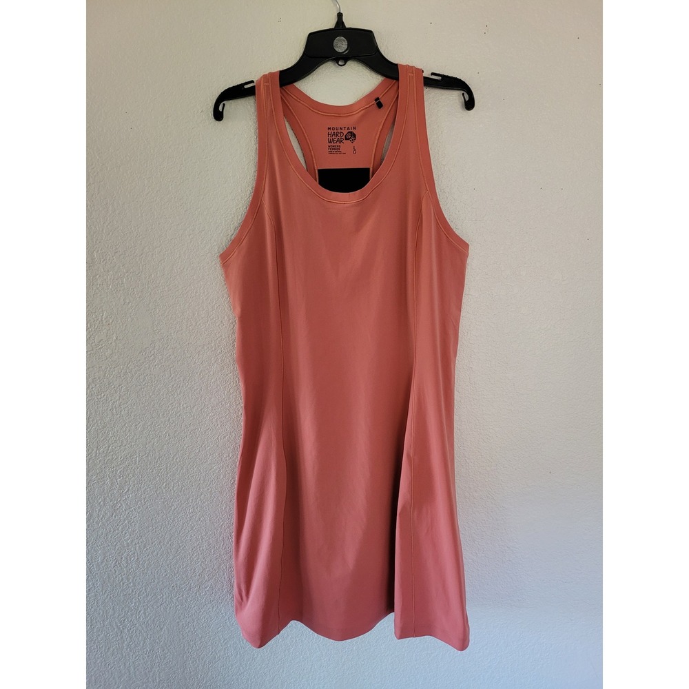 Mountain Hardwear Dynama Dress Womens Large Coral Pink Racerback Active #8